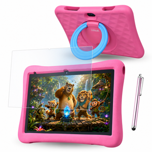WiseTab - Kindertablet – Veilig, Snel & Compleet - 96GB - Roze