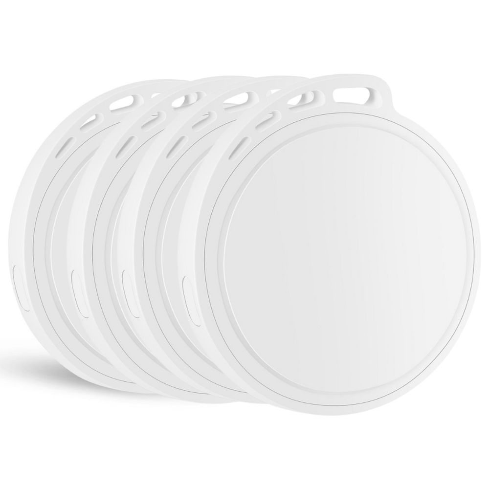 Witte Bluetooth GPS tracker geschikt voor Apple iPhone met Find My functie van WiseQ meerdere stuks bundel weergave