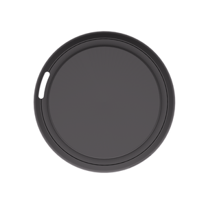 Zwarte GPS tracker geschikt voor Apple iPhone met Find My functie van WiseQ bovenaanzicht detail