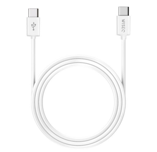 geschikt voor iPhone 20W snellader USB C naar USB C kabel wit
