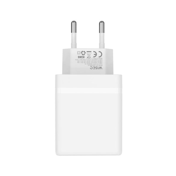 iphone oplader geschikt voor iphone wiseq wit eu stekker snellaad adapter