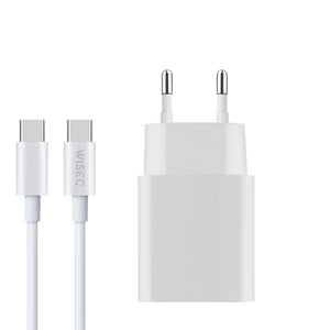 Witte iPhone snellader met usb c kabel geschikt voor iPhone 15 16 17 Pro Max voor snel opladen