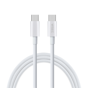 38W Snellader 3-Poorts met USB C naar USB C Kabel – 3 Meter - Wit