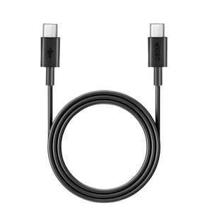 25W Fast Charger - USB-C to USB-C Cable - 1 Meter - Black