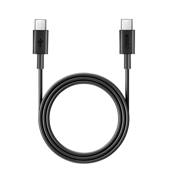 Zwarte USB C naar USB C kabel geschikt voor Samsung Galaxy toestellen met snellaadfunctie