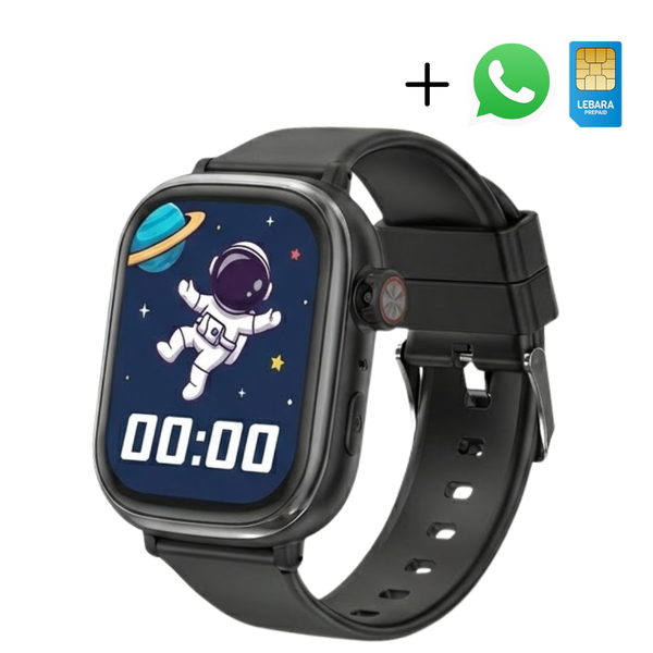wiseq kindersmartwatch zwart gps simkaart whatsapp bellen