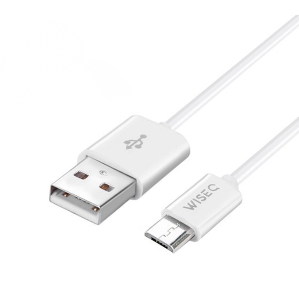wiseq micro usb snellader 1m wit geschikt voor samsung galaxy s7 a7 j5 huawei kabel
