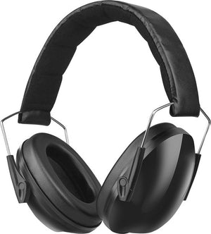 Zwarte over ear koptelefoon met verstelbare hoofdband en comfortabele oorkussens